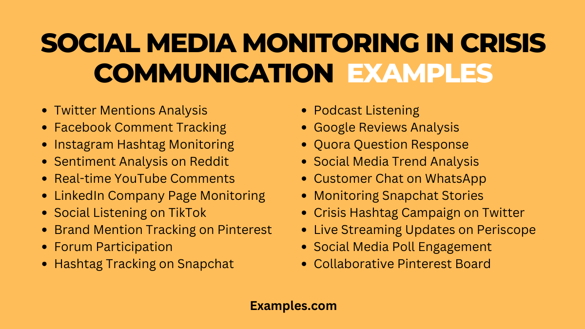 examples of social media monitoring in crisis communication