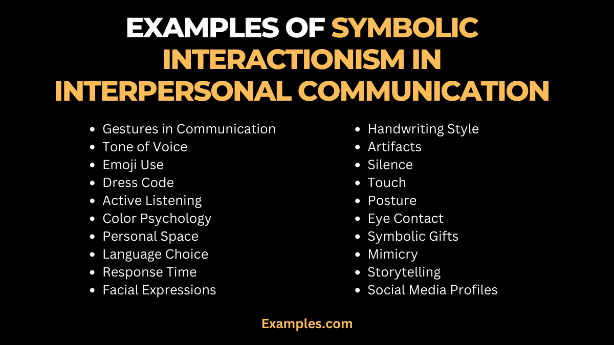 Symbolic Interactionism in Interpersonal Communication - 19+ Examples