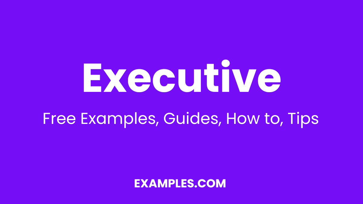 Executive Examples