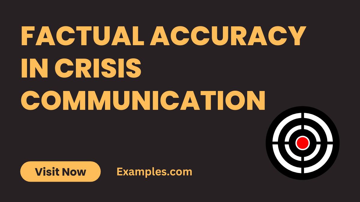 Factual Accuracy in Crisis Communication