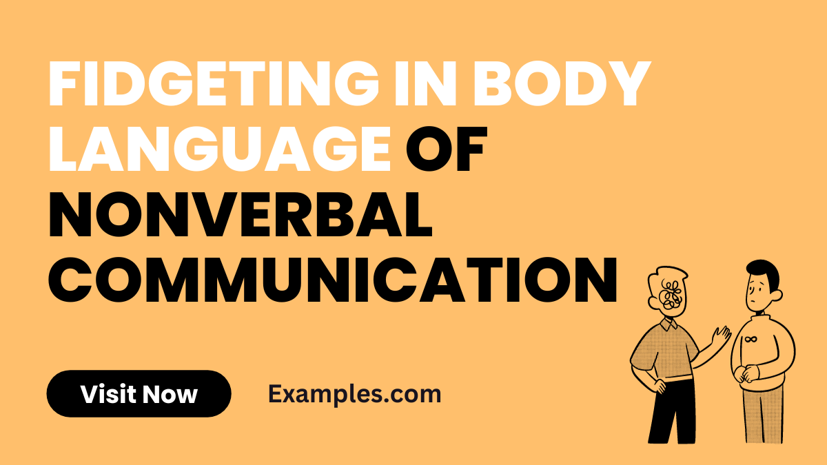 Fidgeting in Body Language of Nonverbal Communication Image