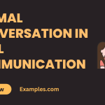 Formal conversation in Oral Communication
