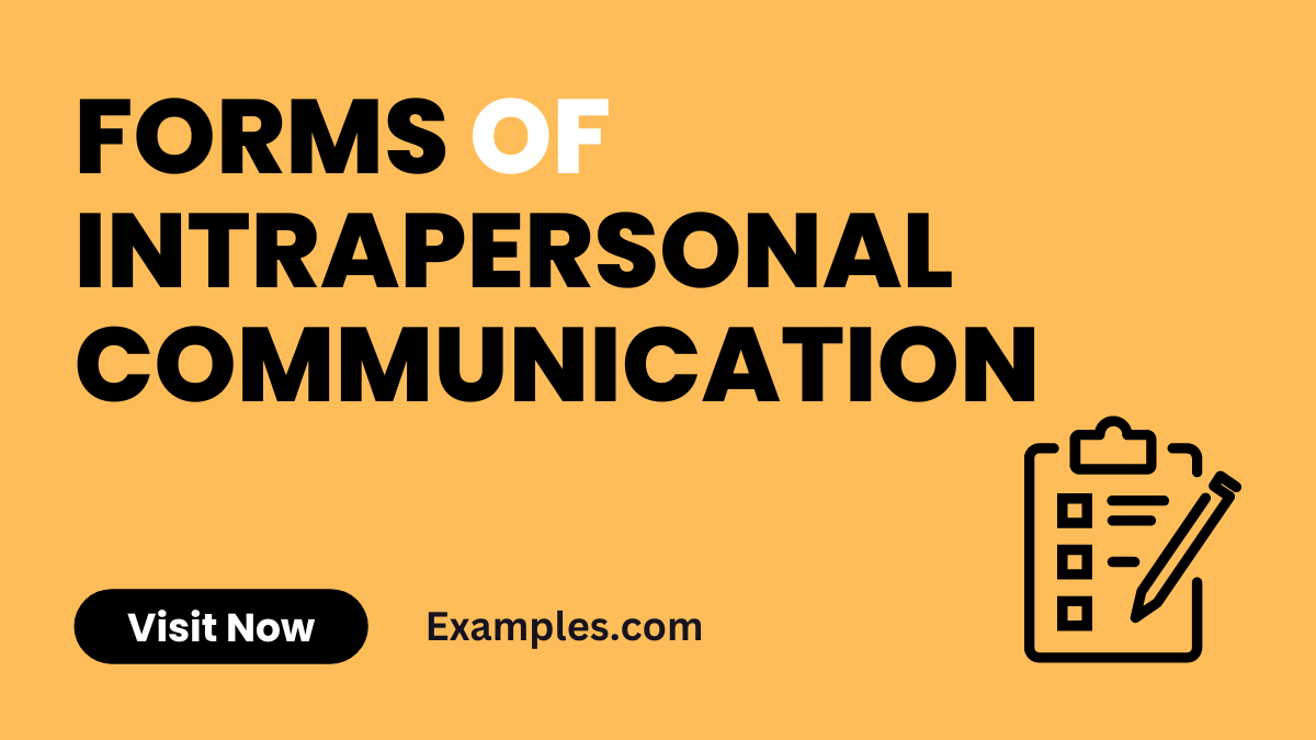 Forms of Intrapersonal Communication