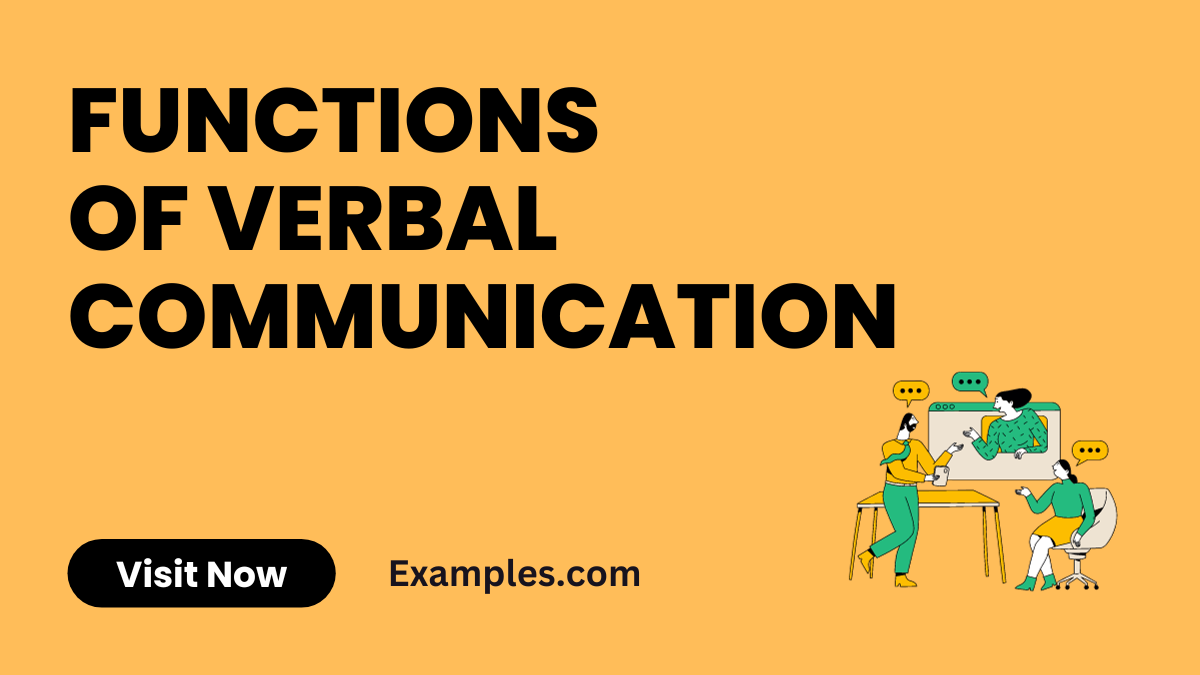 Functions of Verbal Communication