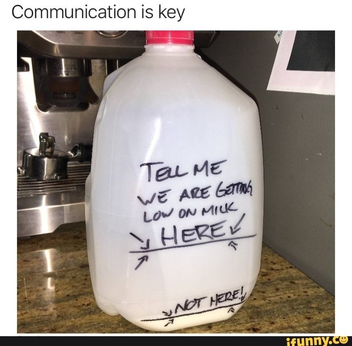 funny communication is key meme on home needs