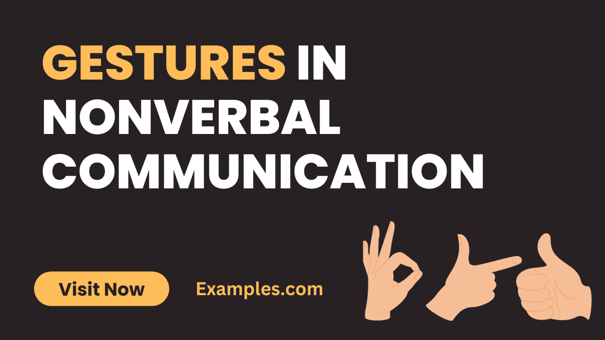 Gestures in Nonverbal Communication Image