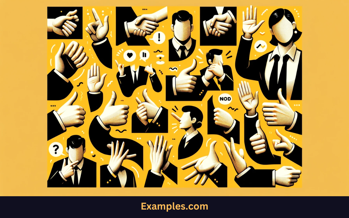 gestures in nonverbal communication images