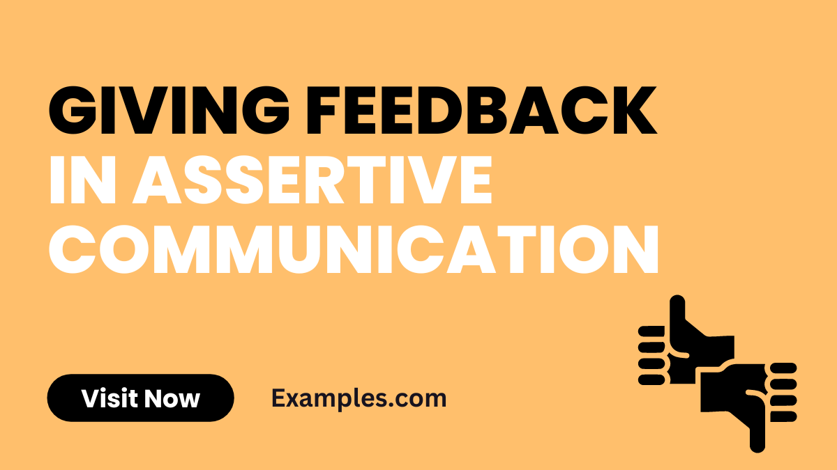 Giving Feedback in Assertive Communication