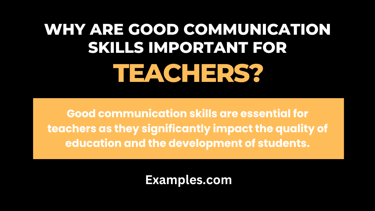 good communication skills important for teachers