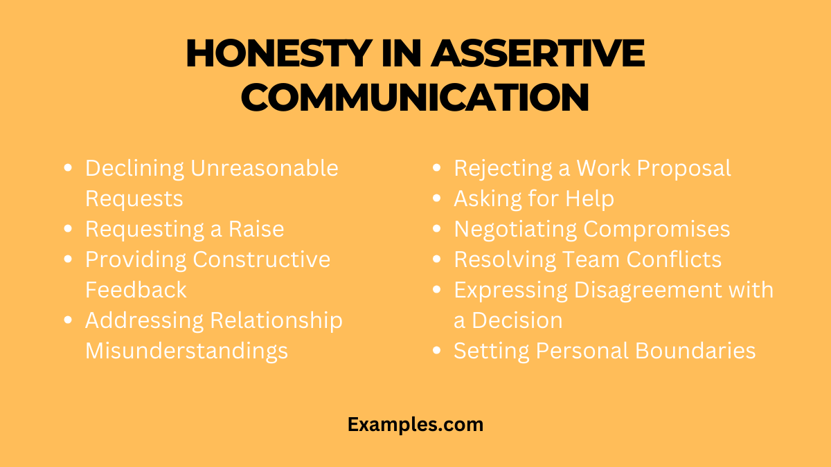 honesty in assertive communication