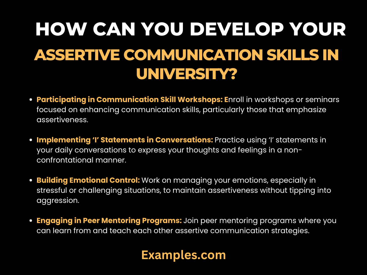 How Can You Develop Your Assertive Communication Skills in University