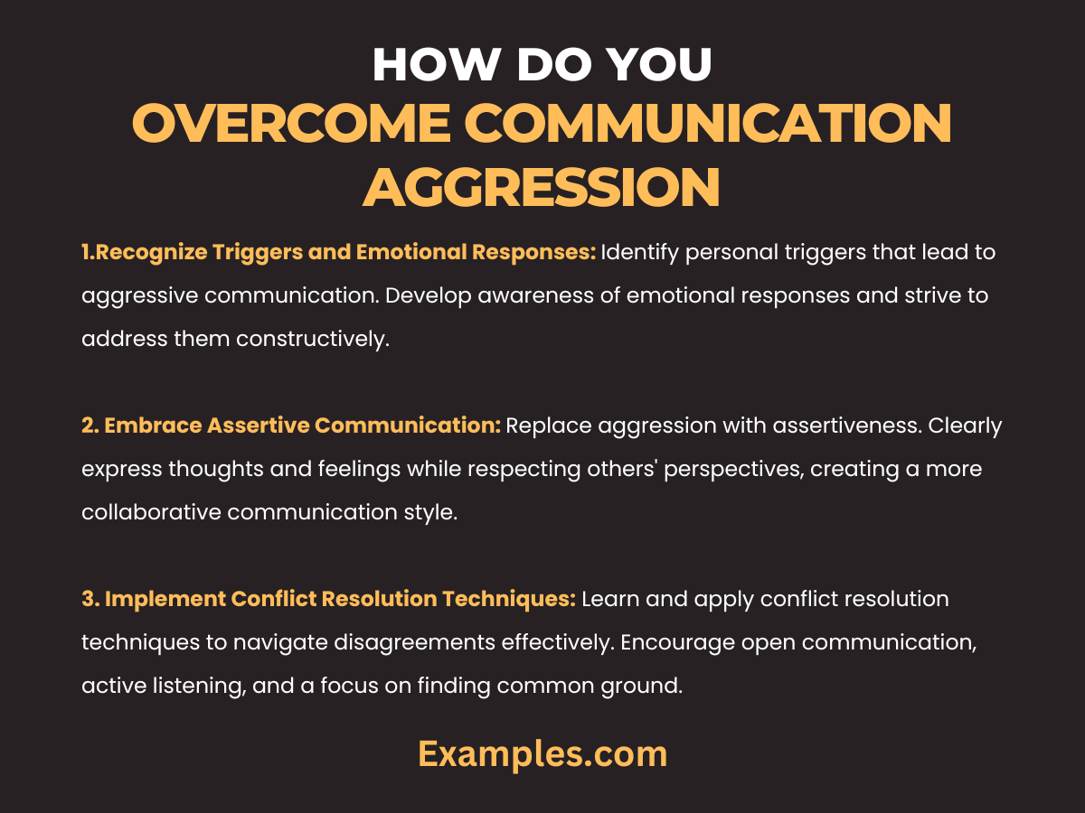 how do you overcome communication aggression 1