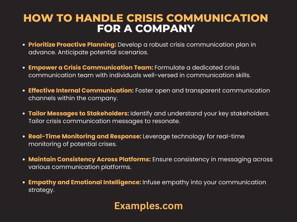 how to handle crisis communication for a company