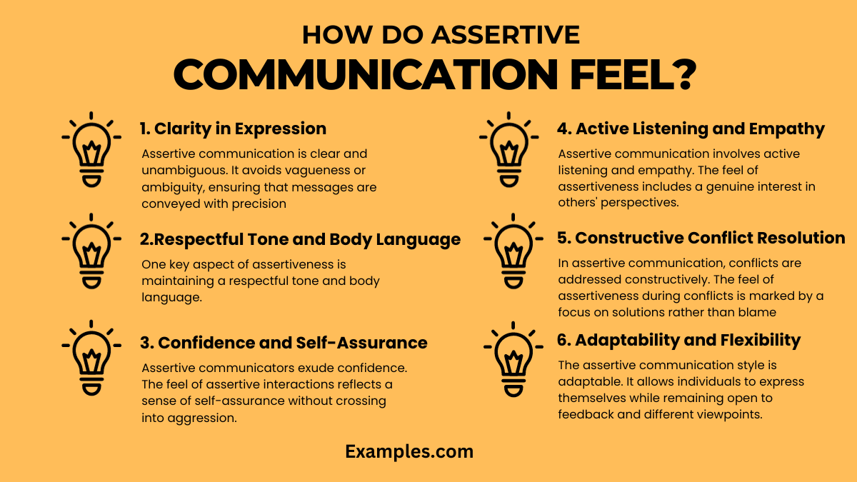 how do assertive communications feel 1