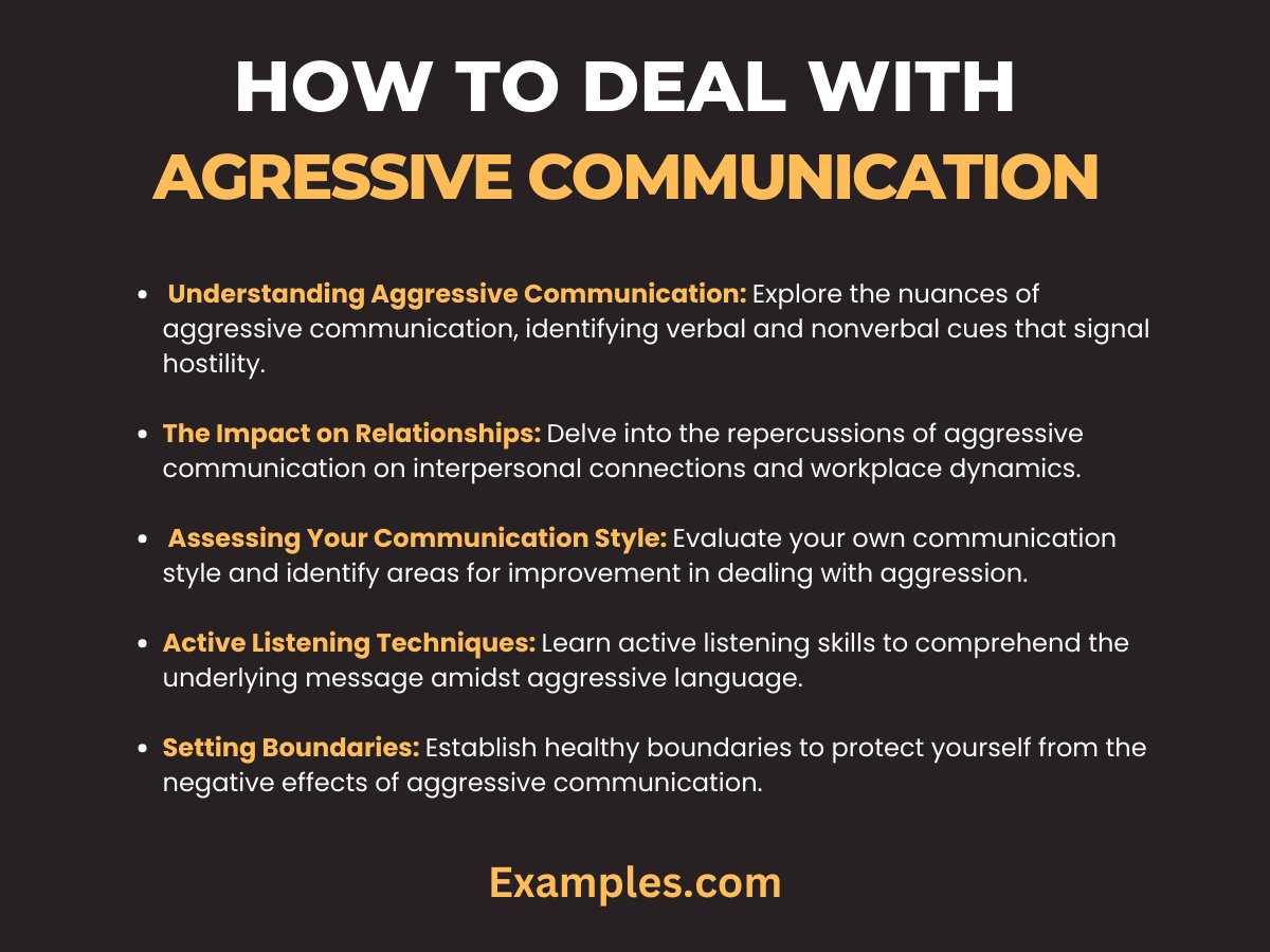 how to deal with aggressive communication 2