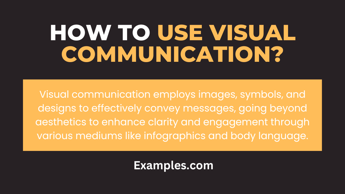 how to use visual communication