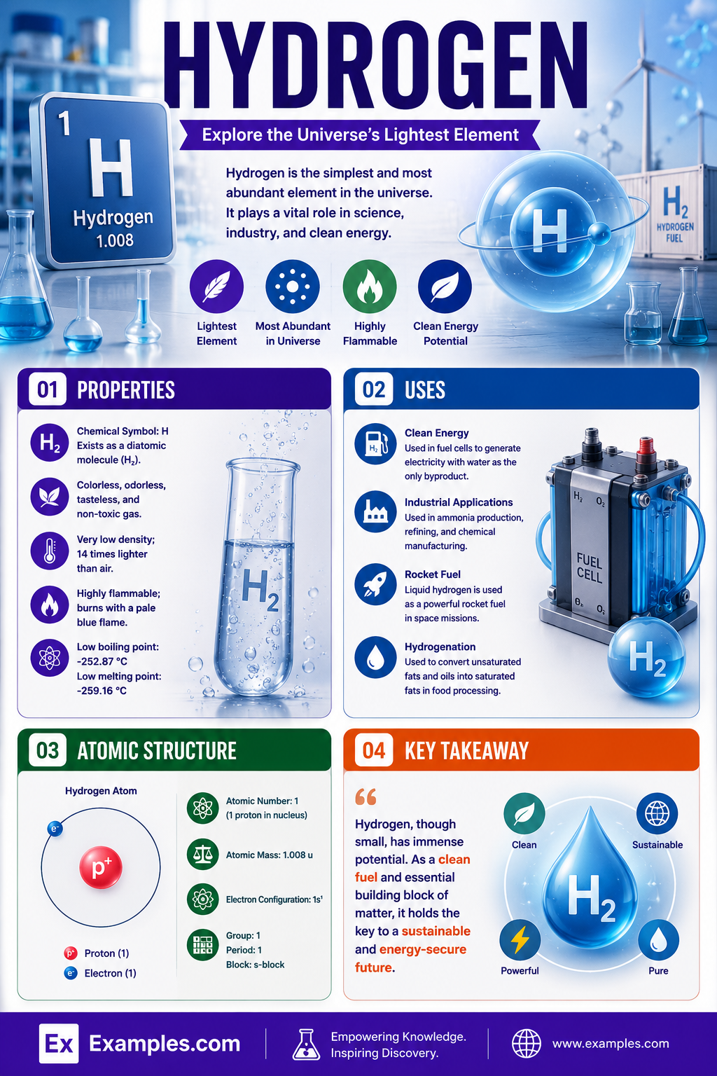 Hydrogen (H) – Definition, Preparation, Properties, Uses, Compounds, Reactivity