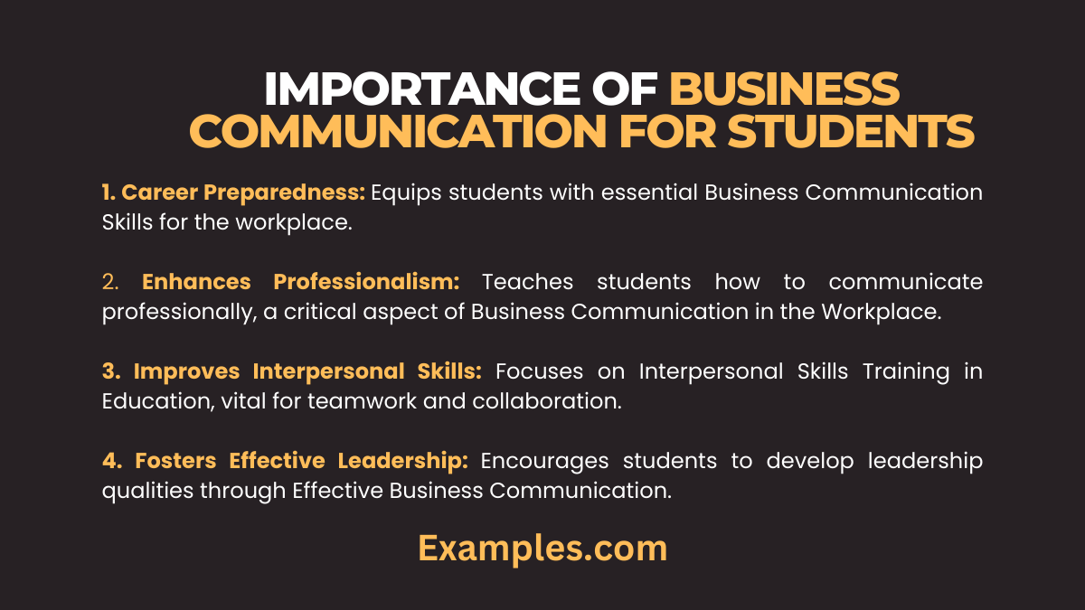 importance of business communication for students