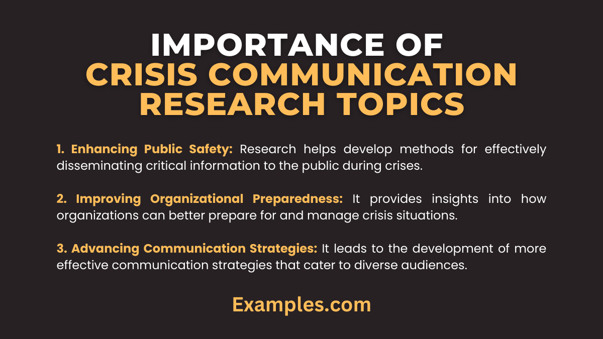 importance of crisis communication research topics