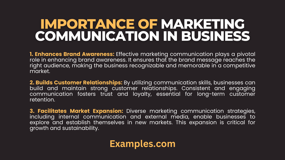 importance of marketing communication in business 1