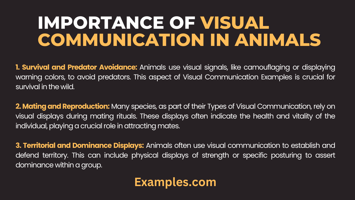 importance of visual communication in animals