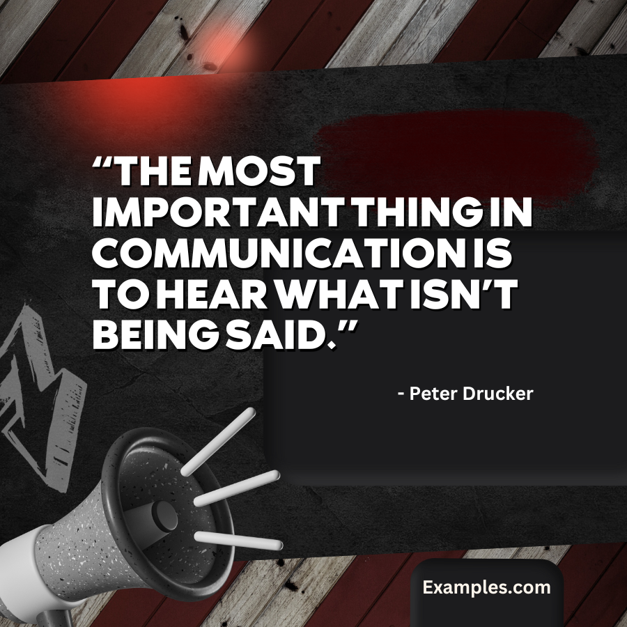 important thing in communication quote by peter drucker
