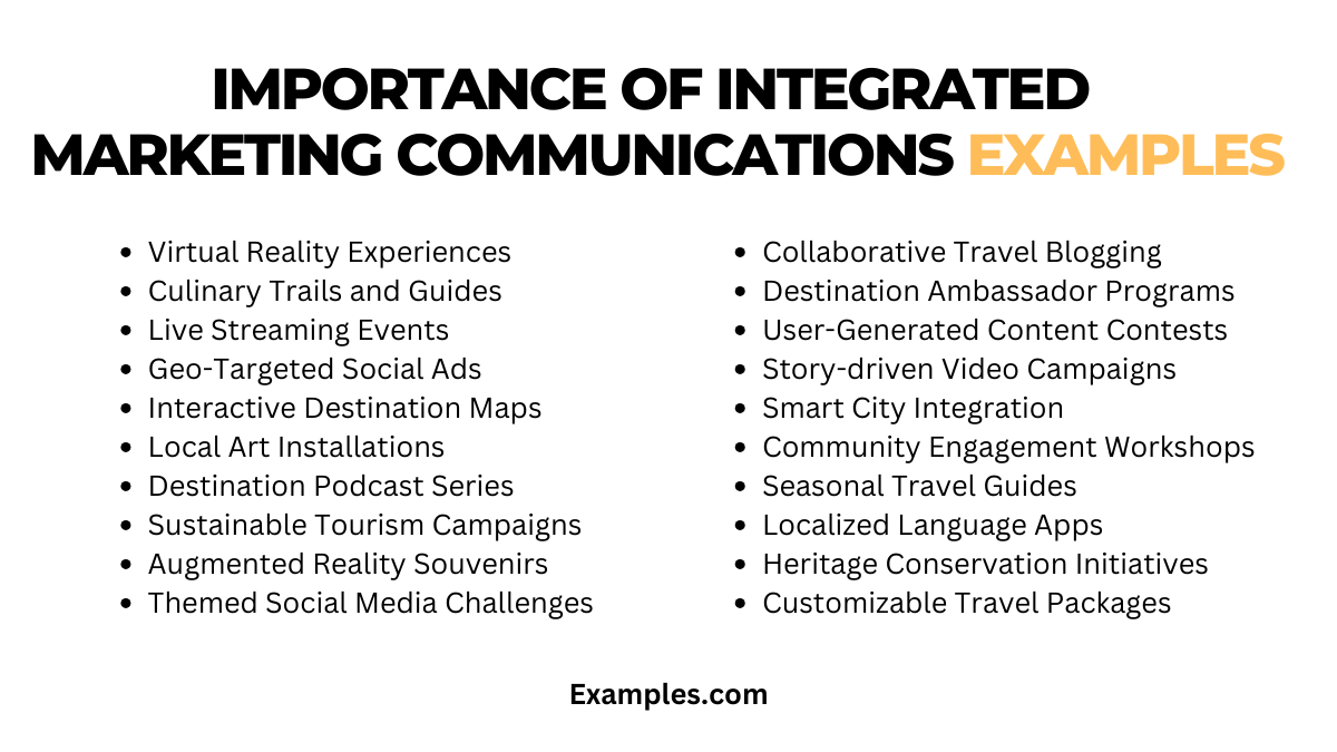 integrated marketing communication in tourism example