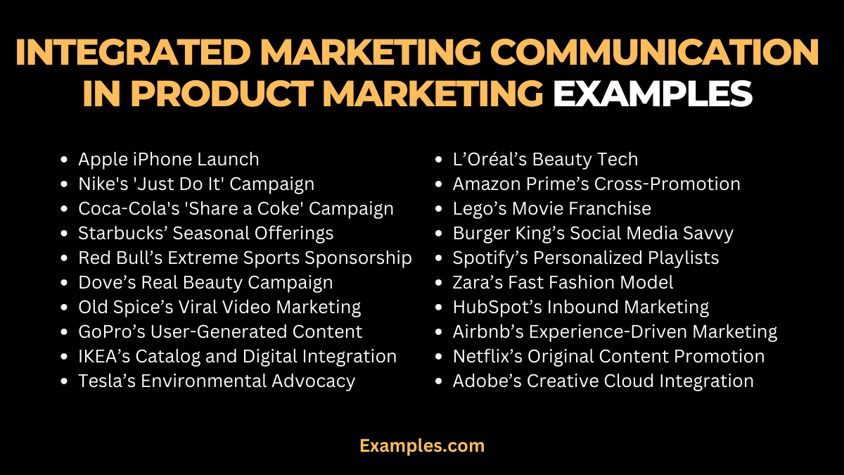 integrated marketing communication in product marketing examples