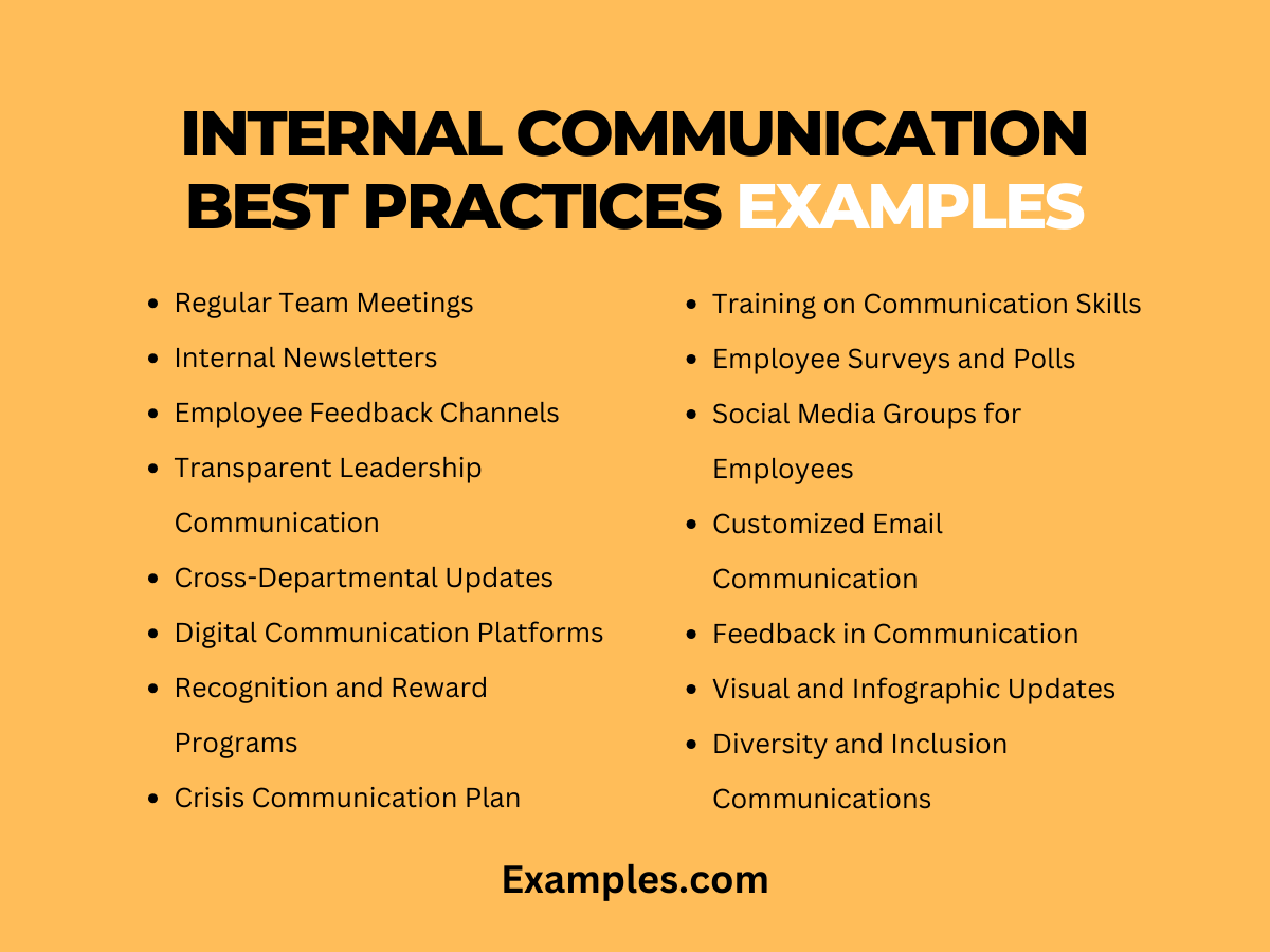 internal communication best practices examples
