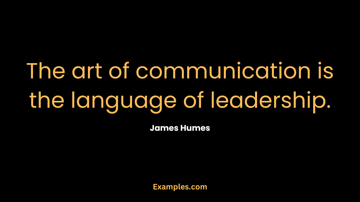 interpersonal communication quote from james humes