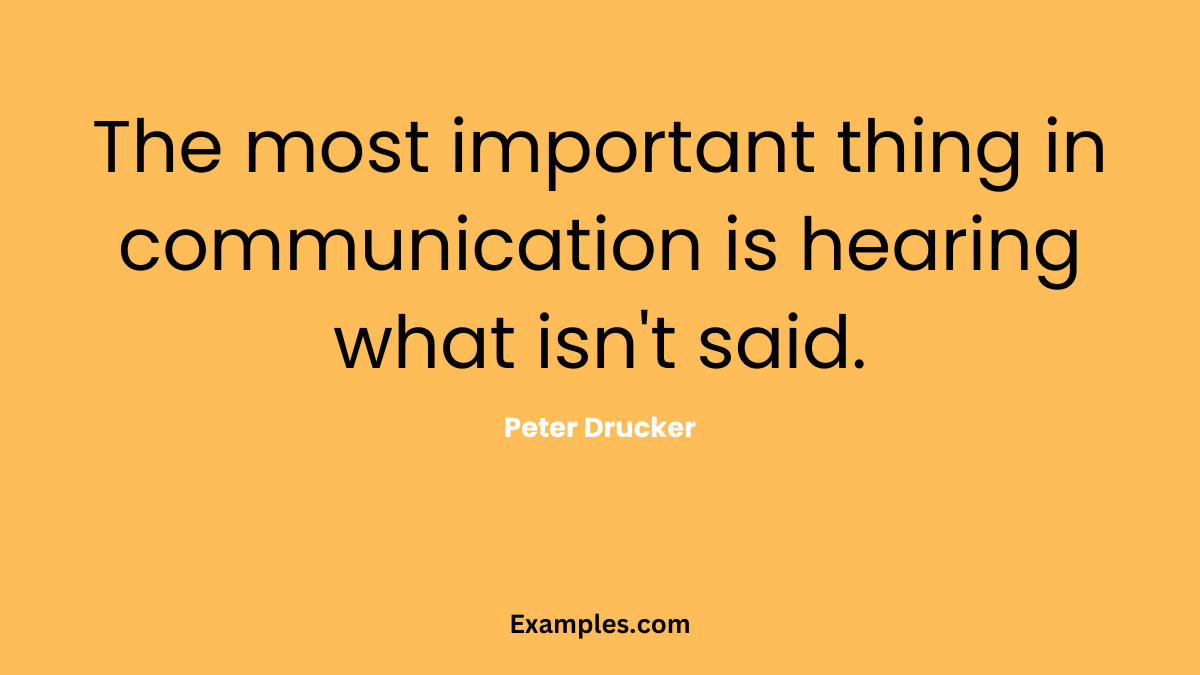 interpersonal communication quote from peter drucker