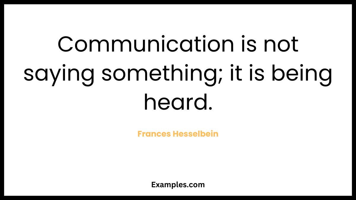 interpersonal communication quotes from frances hesselbein