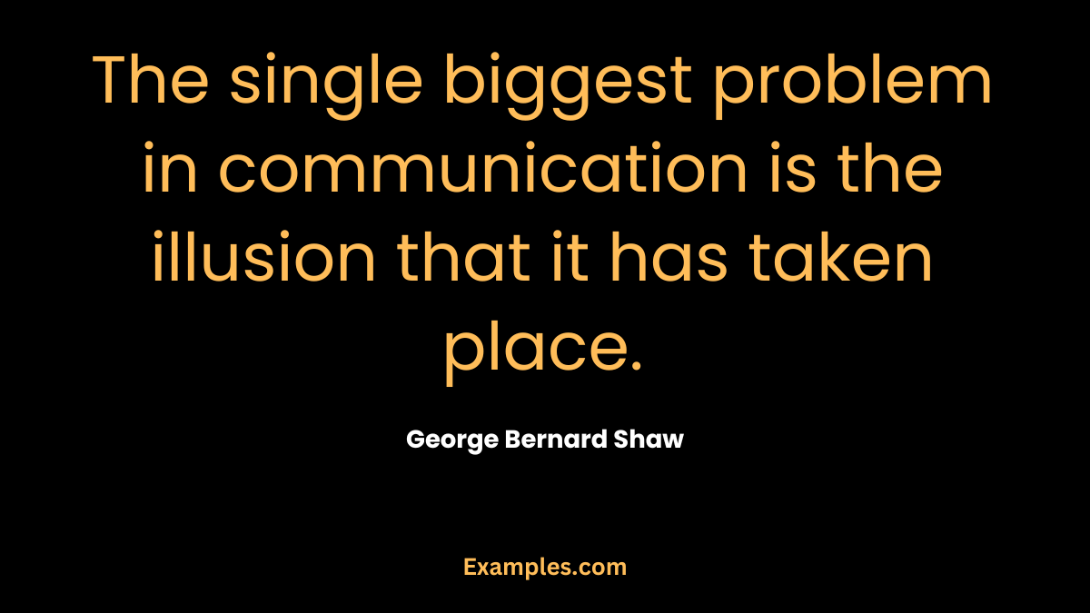 interpersonal communication quotes from george bernard shaw