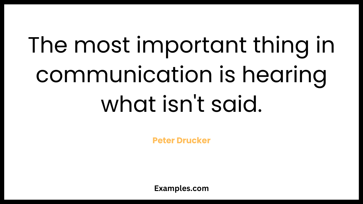 interpersonal communication quotes from peter drucker