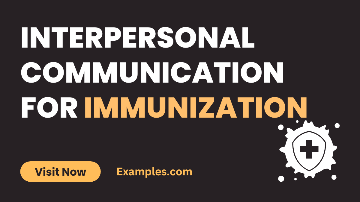 Interpersonal Communication for Immunization