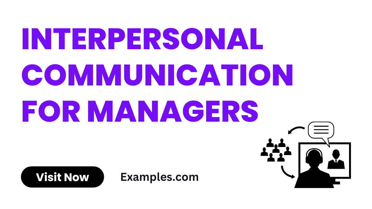 Interpersonal Communication for Managers