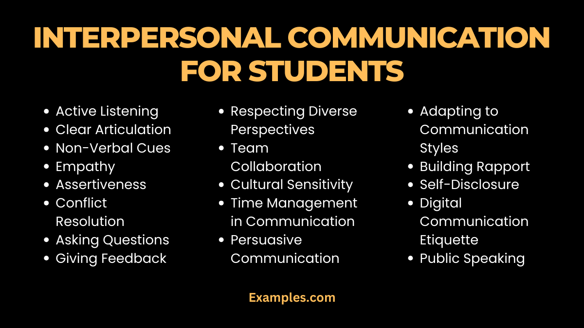 interpersonal communication for students