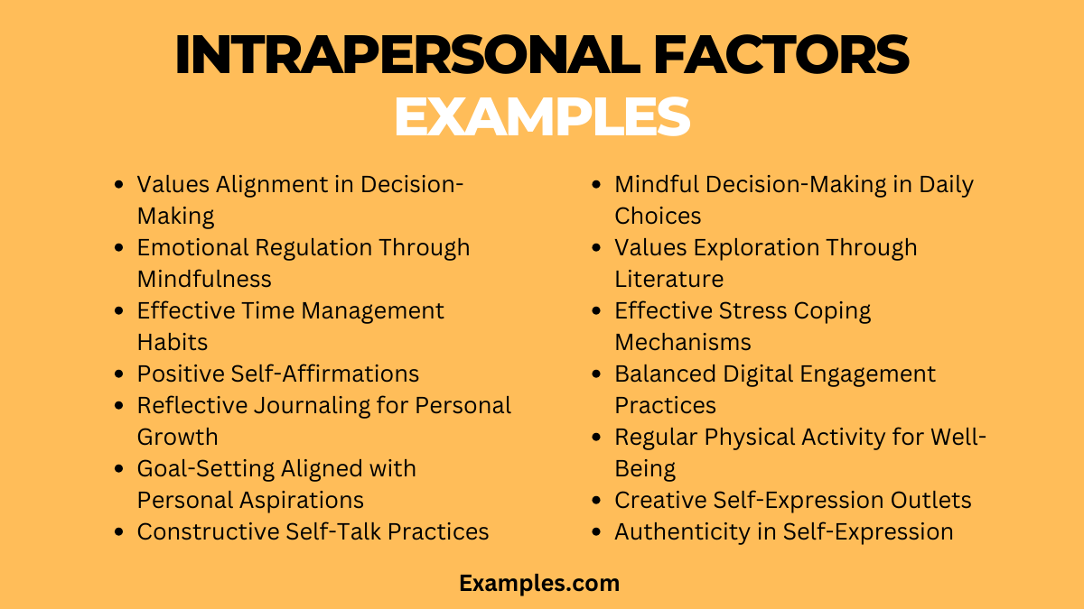 Intrapersonal Factors - 24+ Examples, Tips