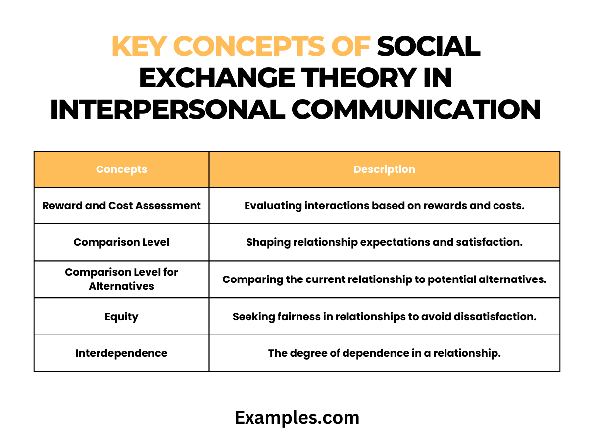 Social Exchange Theory in Interpersonal Communication - 19+ Examples