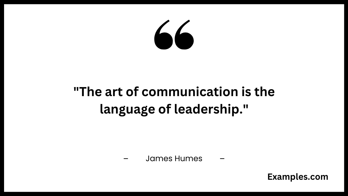 lack of communications quotes by james humes
