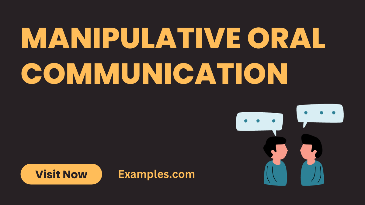 Manipulative Oral Communication