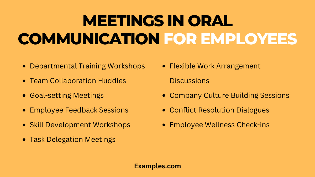 meetings in oral communication 4