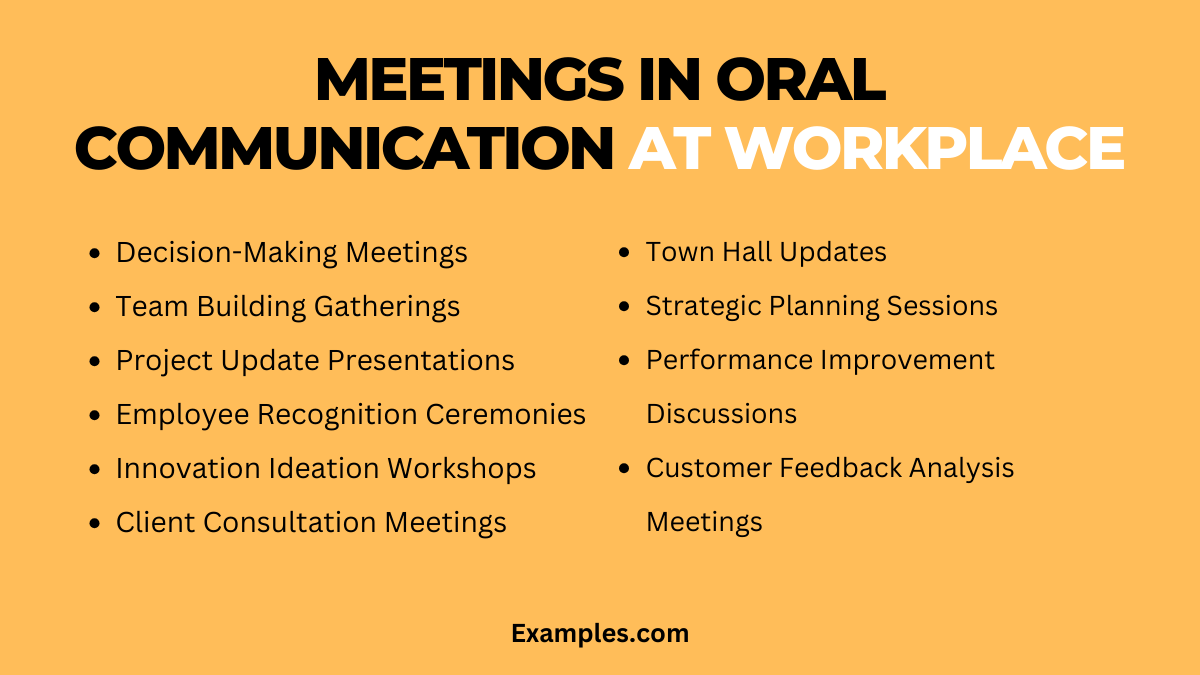 meetings in oral communication 5