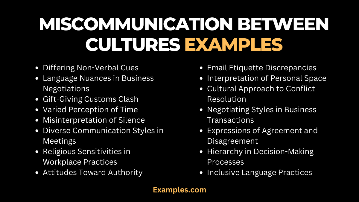 miscommunication between cultures examples