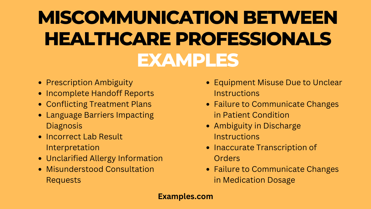 Between Healthcare Professionals 19+ Examples