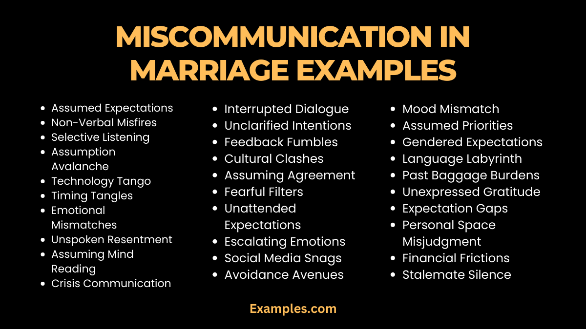 miscommunication in marriage examples