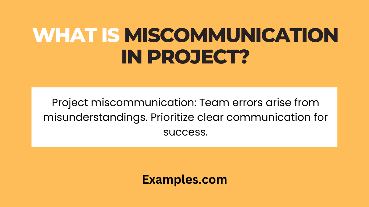 miscommunication in project 1