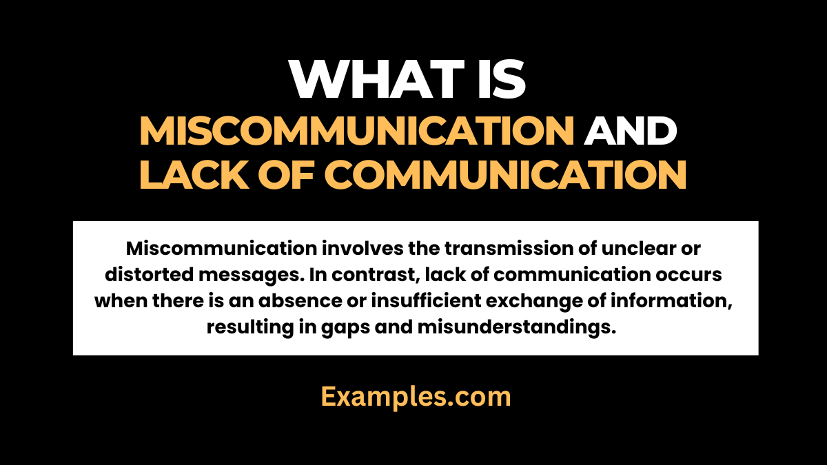 miscommunication vs lack of communication 2