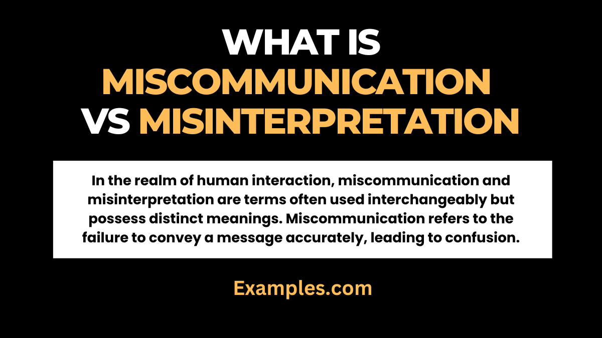 misinterpretation model thesis examples