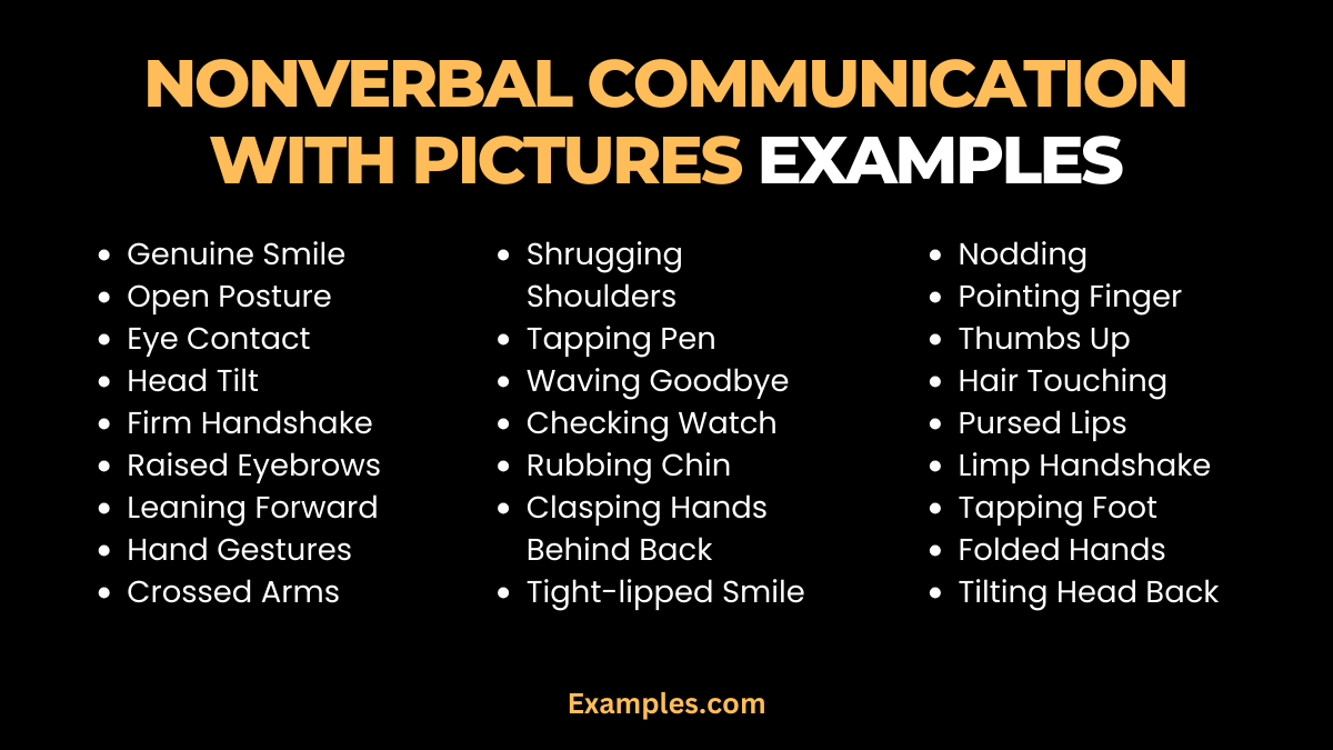 Nonverbal Communication with Pictures Examples